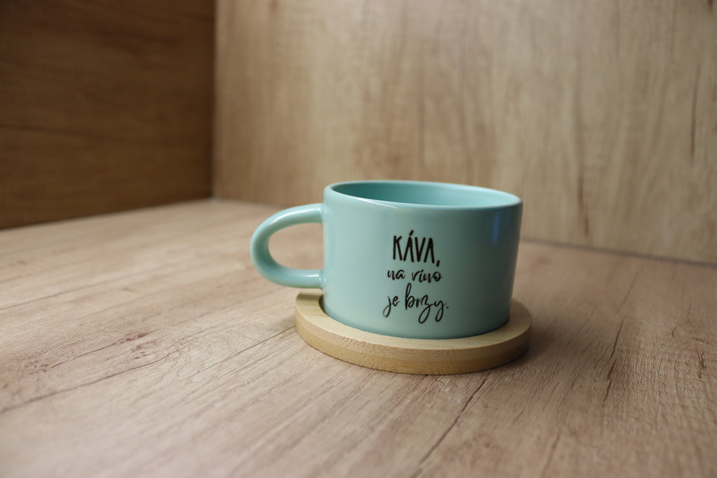 Hrnek "Káva, na víno je brzy"