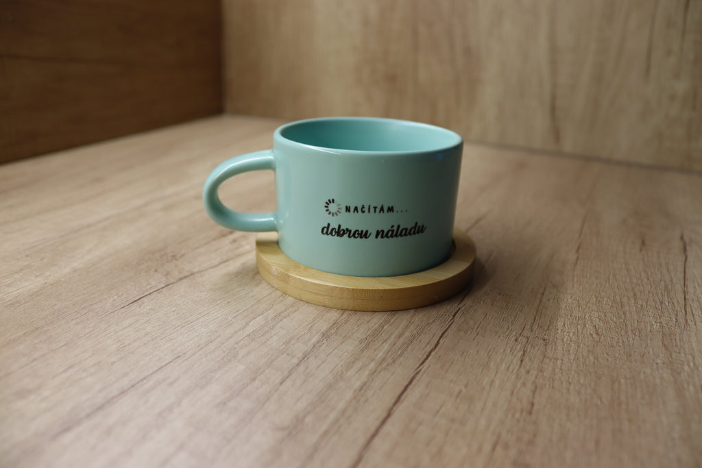 Hrnek "Načítám, dobrou náladu."