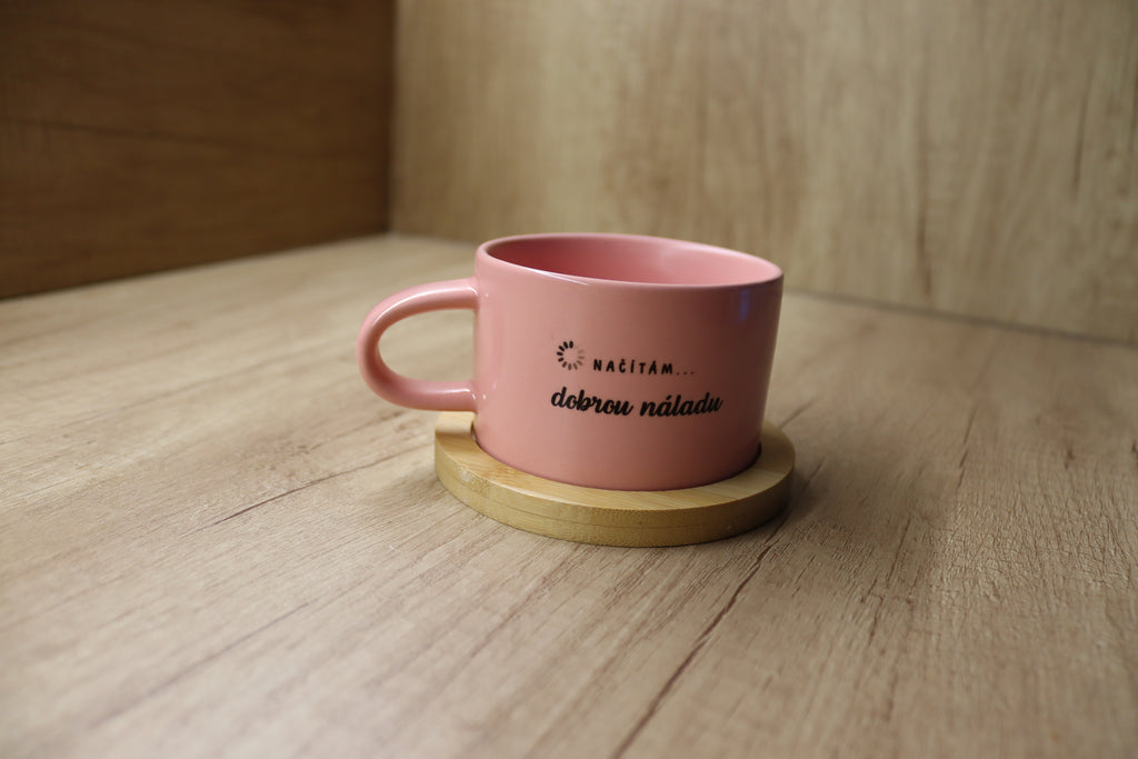 Hrnek "Načítám, dobrou náladu."