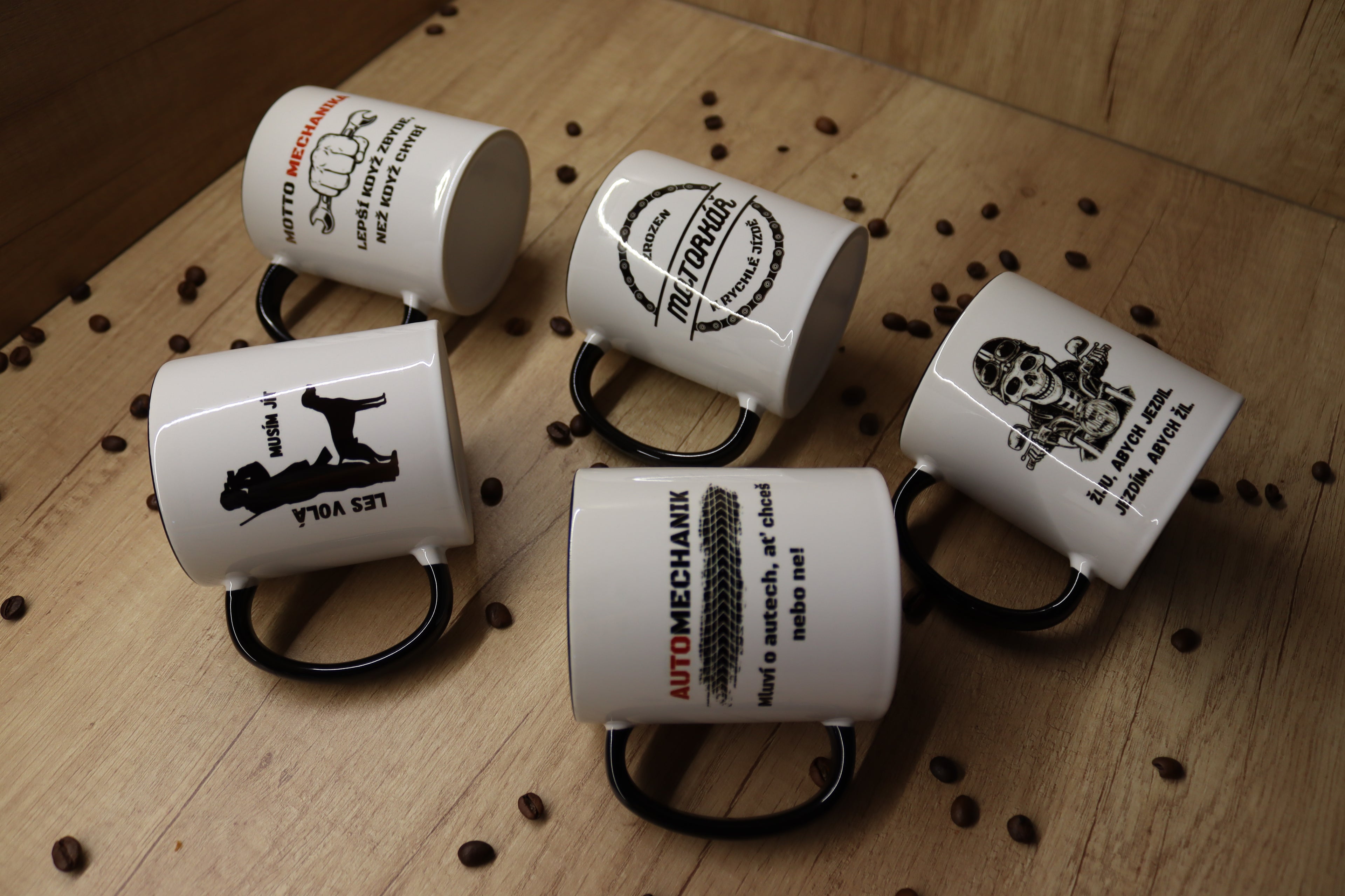Hrnek "Motto MECHANIKA. Lepší když zbyde, než když chybí."